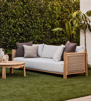 Blossom Teak Woven Outdoor Sofa Outdoor Sofas