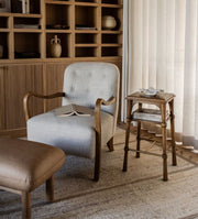 Peony Nutmeg Shelf Side Table Side Tables