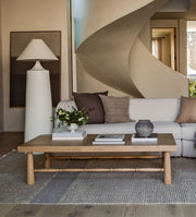 Hydrangea White Oak Spindle Coffee Table Coffee Tables