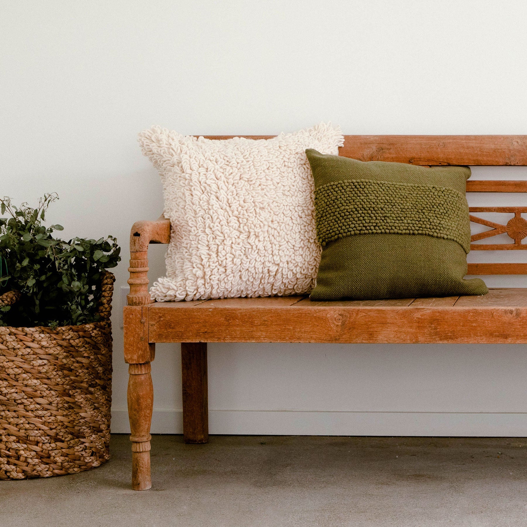 Cruz - Moss Throw Pillows