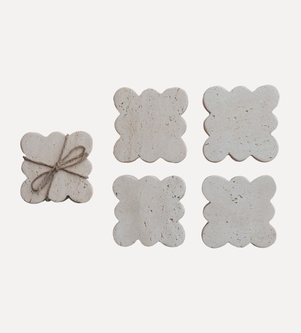 Travertine Coaster Set Coasters