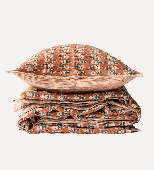 Flora Block Print Sham