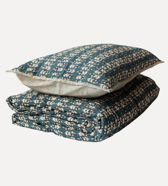 Flora Block Print Sham