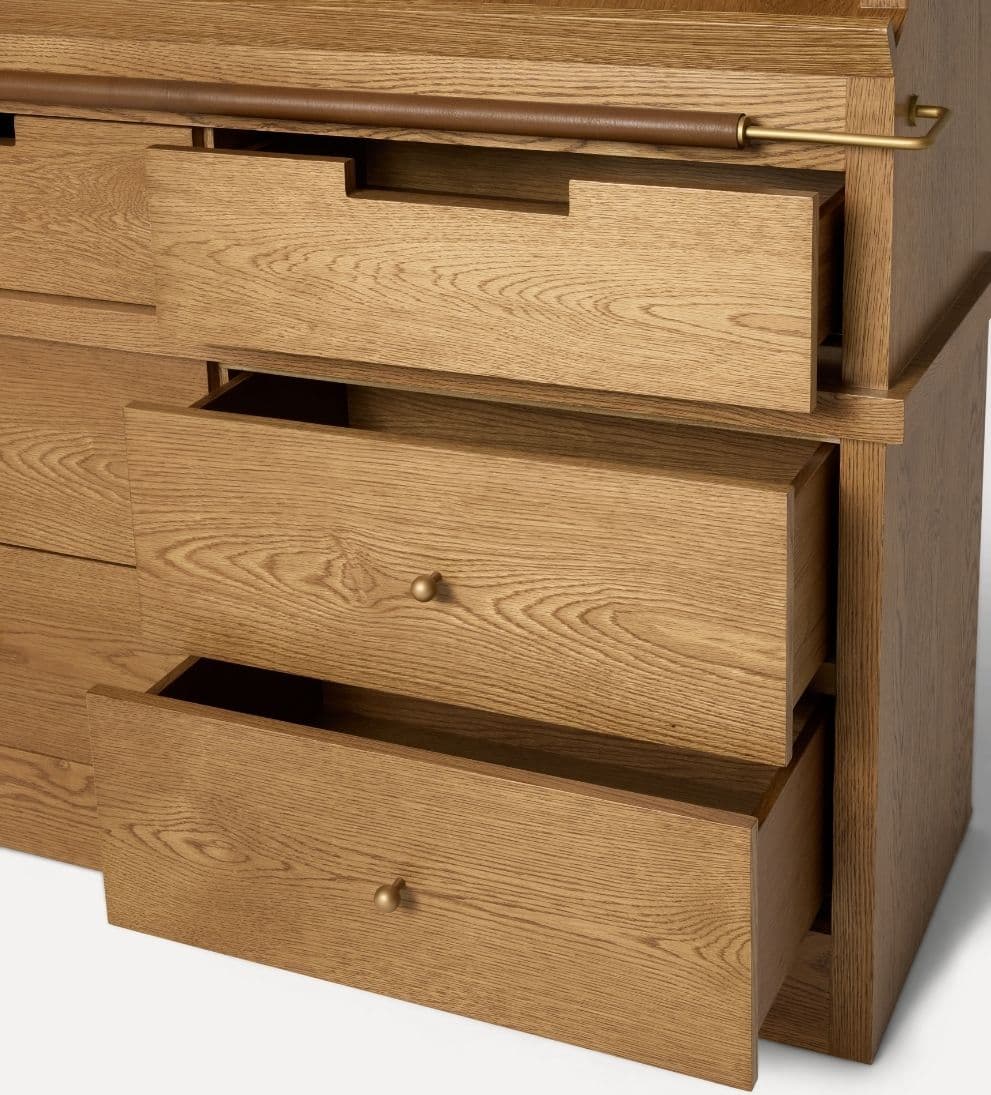 Azalea Chestnut Storage Cabinet Hutches
