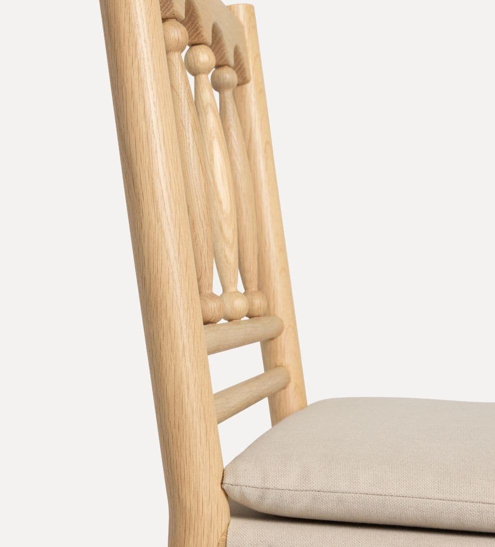 Daffodil White Oak Spindle Counter Stool Counter Stools