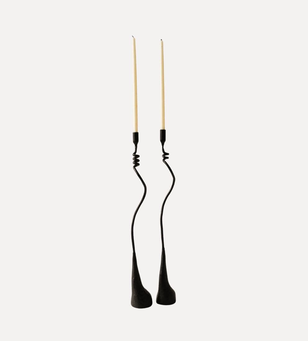 Spiral Candle Holders Candles