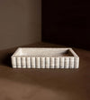 Scalloped Marble Fluted Bridge Tray Trays