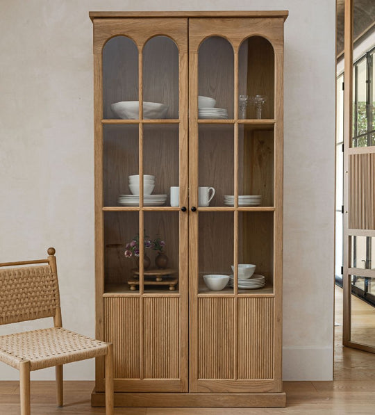 Alena White Oak Storage Cabinet