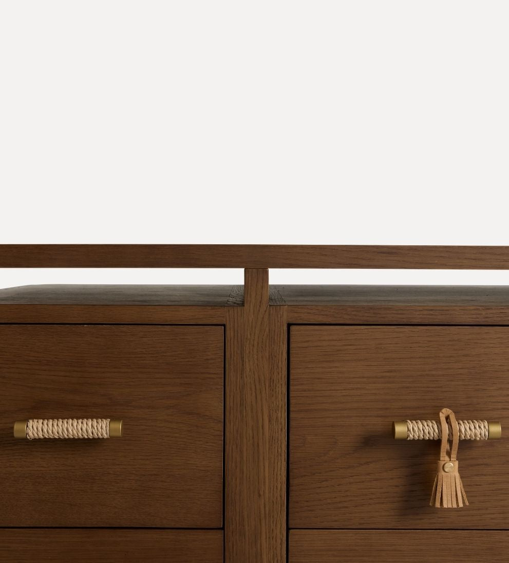 Amaryllis Leather 12 Drawer Dresser Dressers