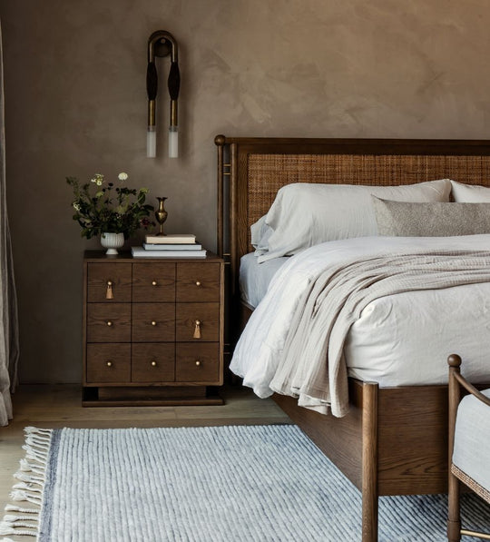 Amaryllis Leather Large Nightstand