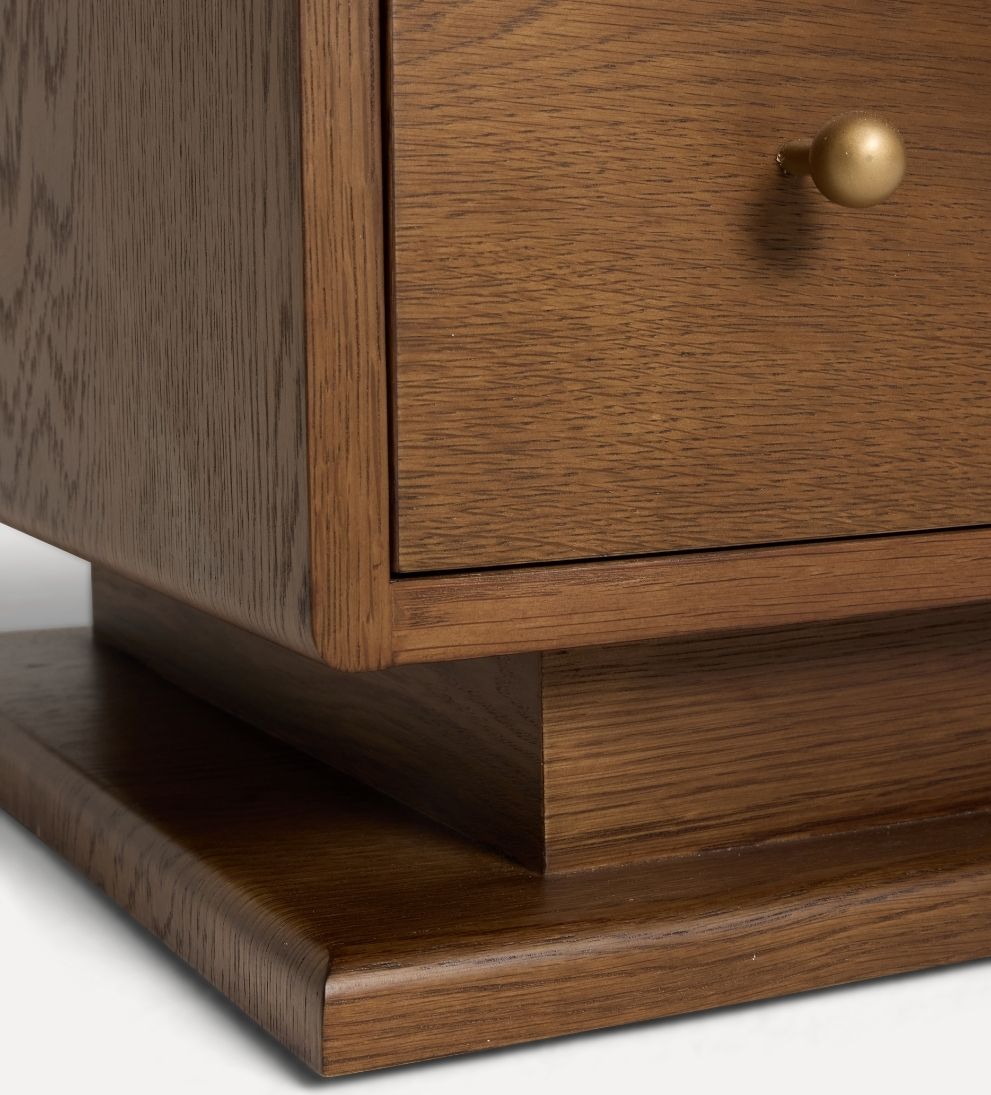 Amaryllis Leather Large Nightstand Nightstands