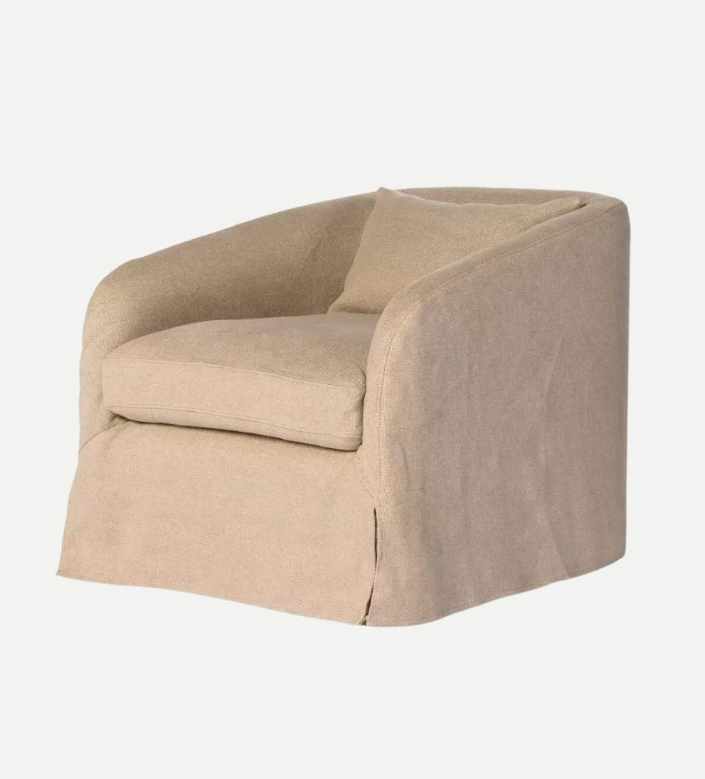 Amelia Slipcover Swivel Chair Lounge Chairs