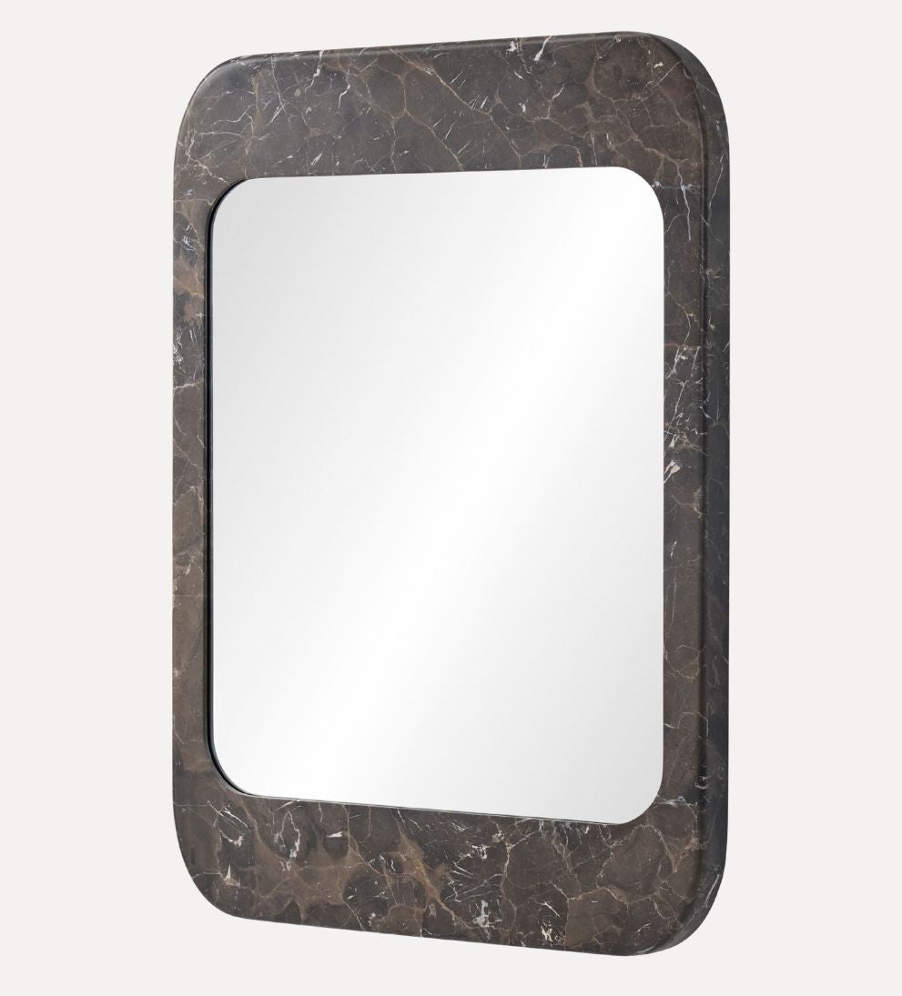 Apse Mirror in Emperador Umber Wall Mirrors