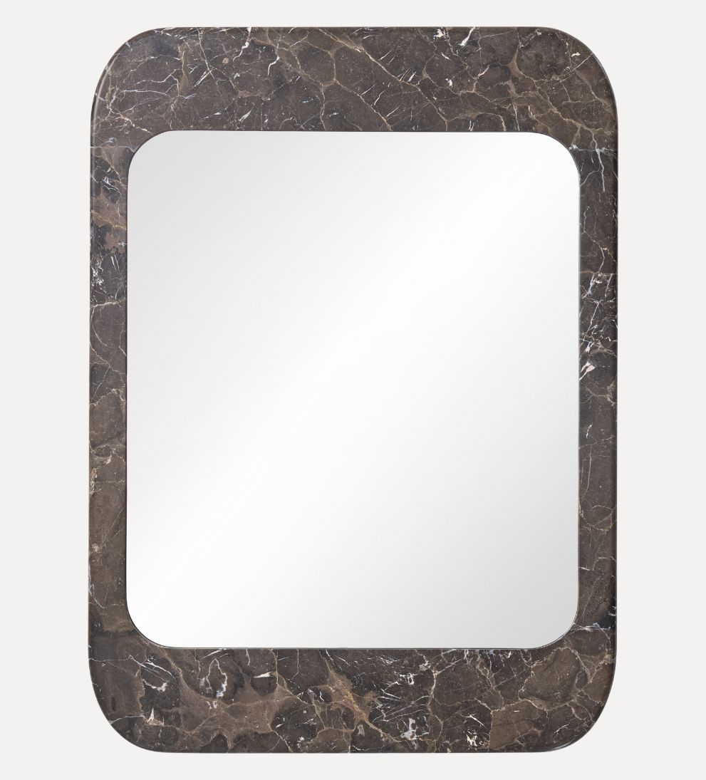 Apse Mirror in Emperador Umber Wall Mirrors
