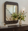 Apse Mirror in Emperador Umber Wall Mirrors
