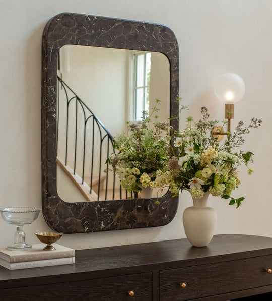 Apse Mirror in Emperador Umber