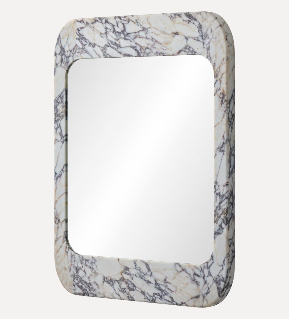 Apse Mirror in Viola Calacatta Wall Mirrors