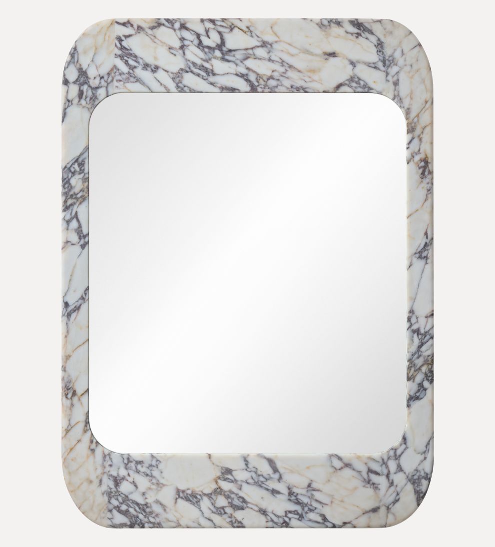 Apse Mirror in Viola Calacatta Wall Mirrors