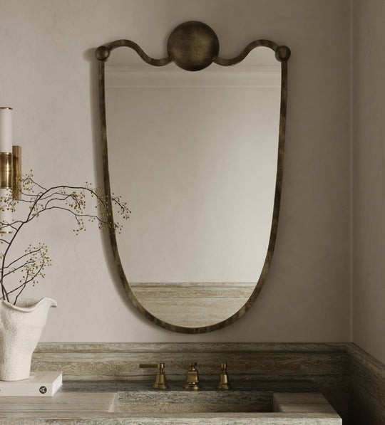 Arles Crest in Aged Brass