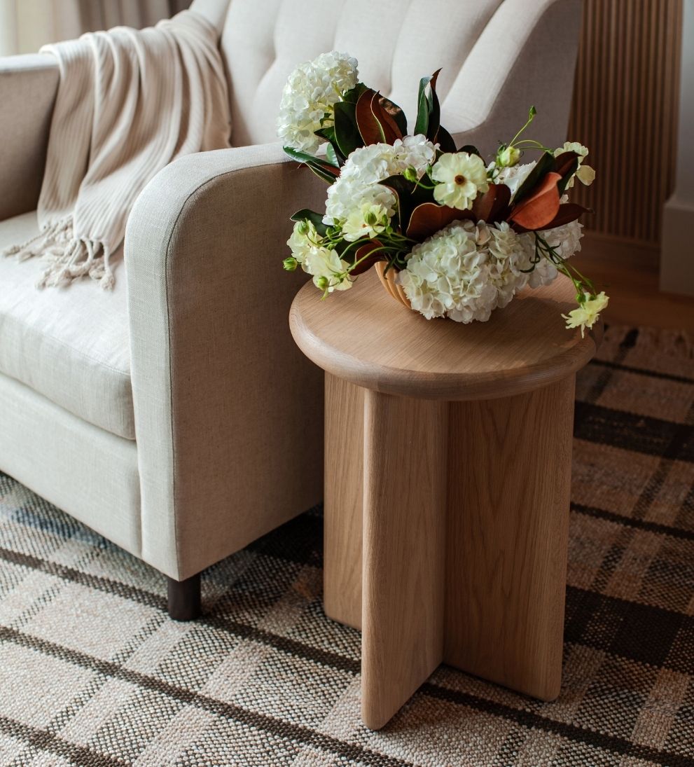 Austin White Oak Side Table Side Tables