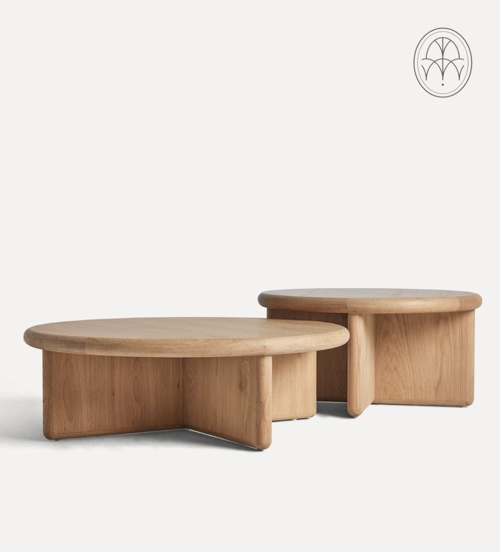 Austin White Oak Nested Coffee Table Coffee Tables