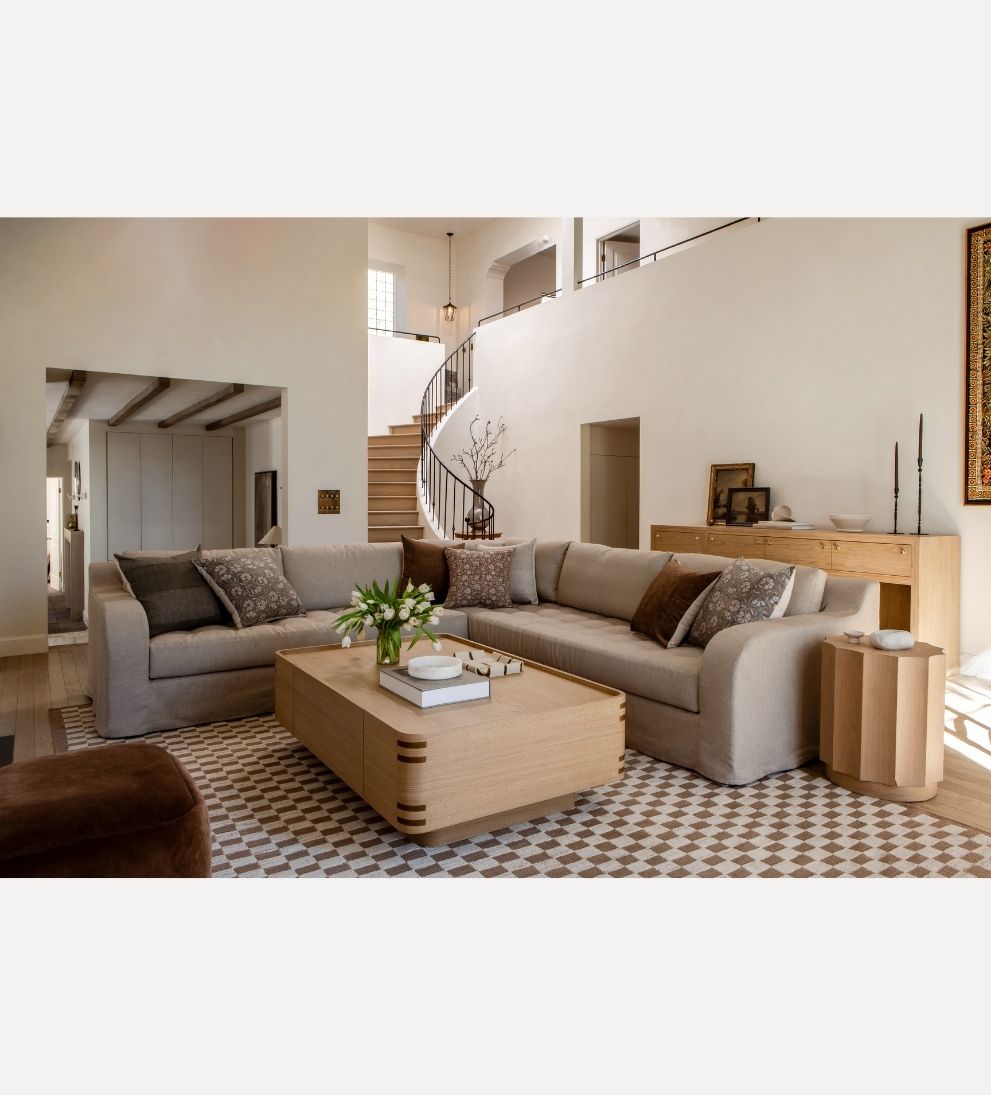 Avignon Custom 134" Sectional Sofas