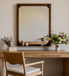 Avignon Mirror in Aged Brass & Dark Oak Wall Mirrors