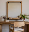 Avignon Mirror in Aged Brass & Light Oak Wall Mirrors