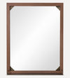 Avignon Mirror in Aged Brass & Dark Oak Wall Mirrors