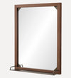 Avignon Mirror in Aged Brass & Dark Oak Wall Mirrors