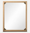 Avignon Mirror in Aged Brass & Light Oak Wall Mirrors