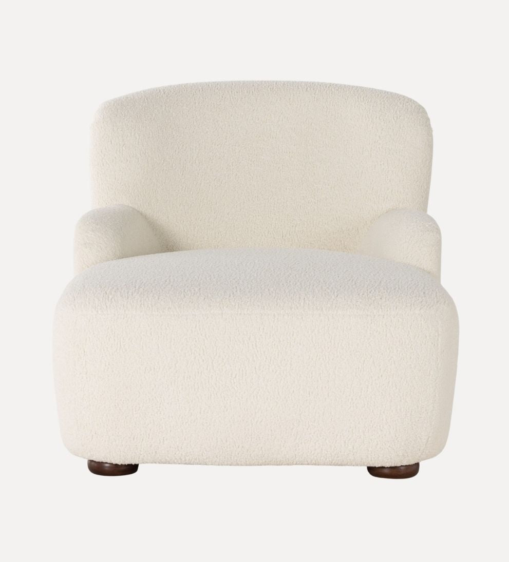 Avon Chaise Lounge in Sheepskin Natural Chaises
