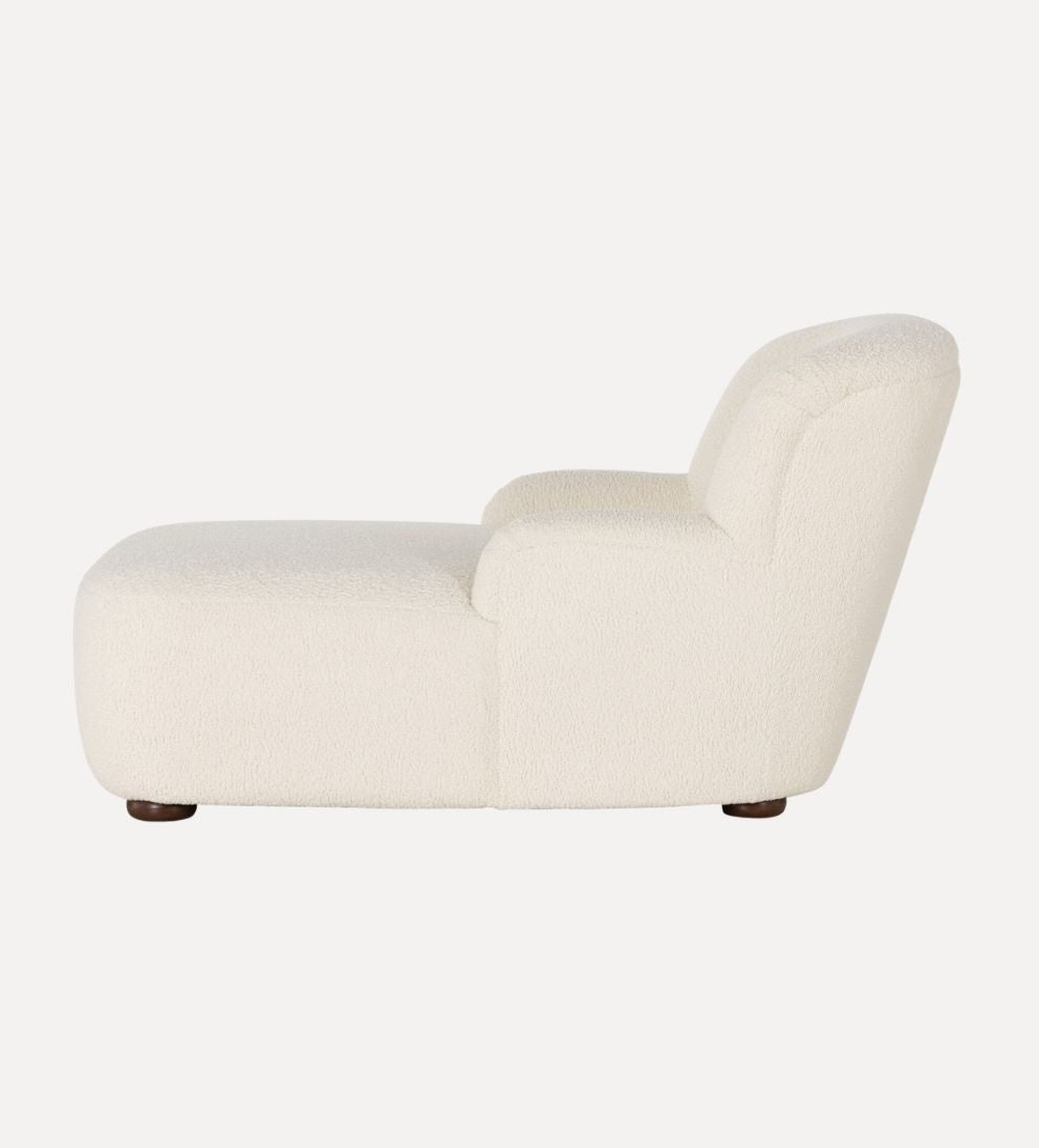 Avon Chaise Lounge in Sheepskin Natural Chaises