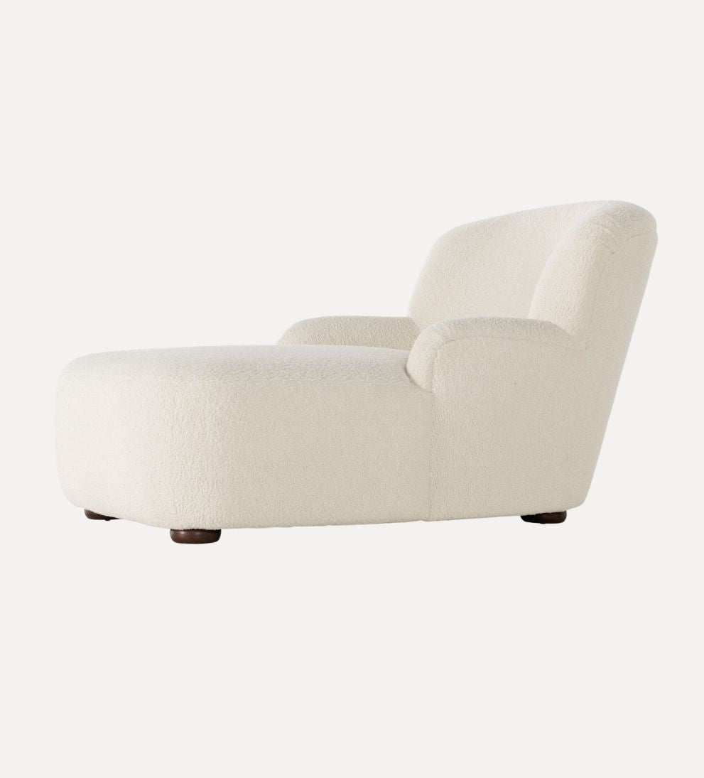 Avon Chaise Lounge in Sheepskin Natural Chaises