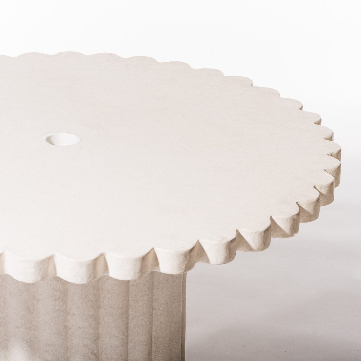 The Daisy Side Table - Antique White Outdoor Tables