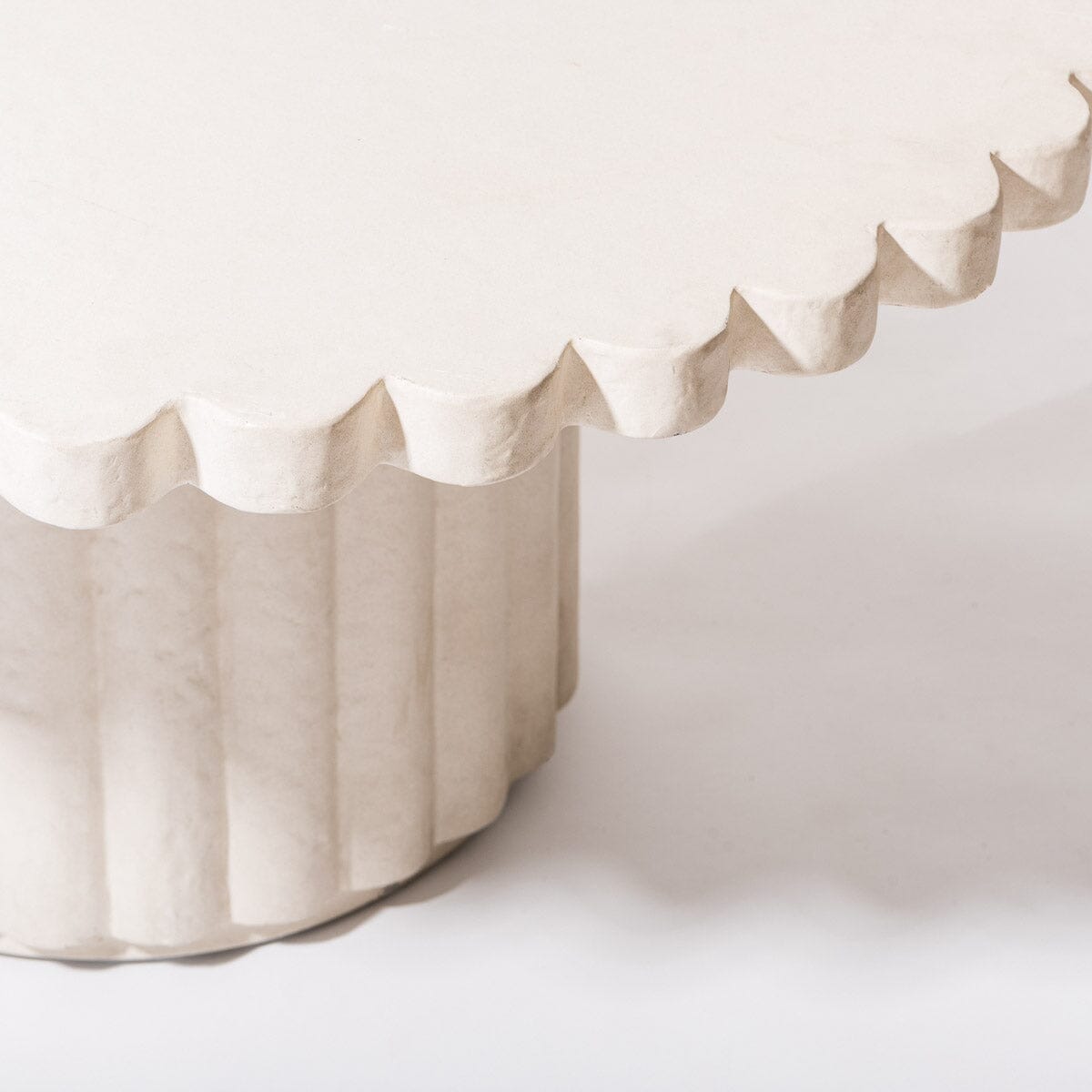The Daisy Side Table - Antique White Outdoor Tables
