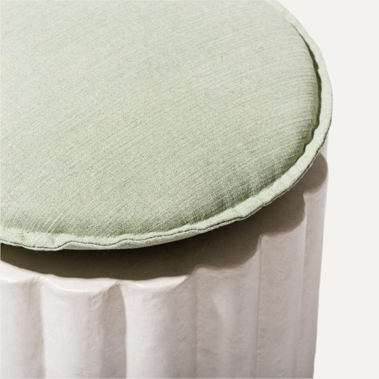The Daisy Stool Cushion - Jade Green