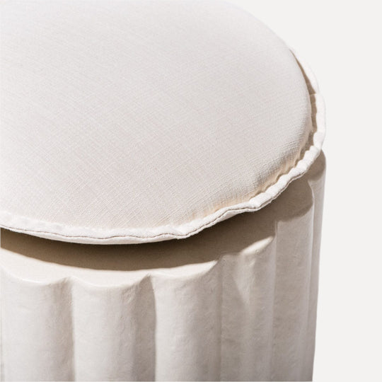 The Daisy Stool Cushion - Sandstone