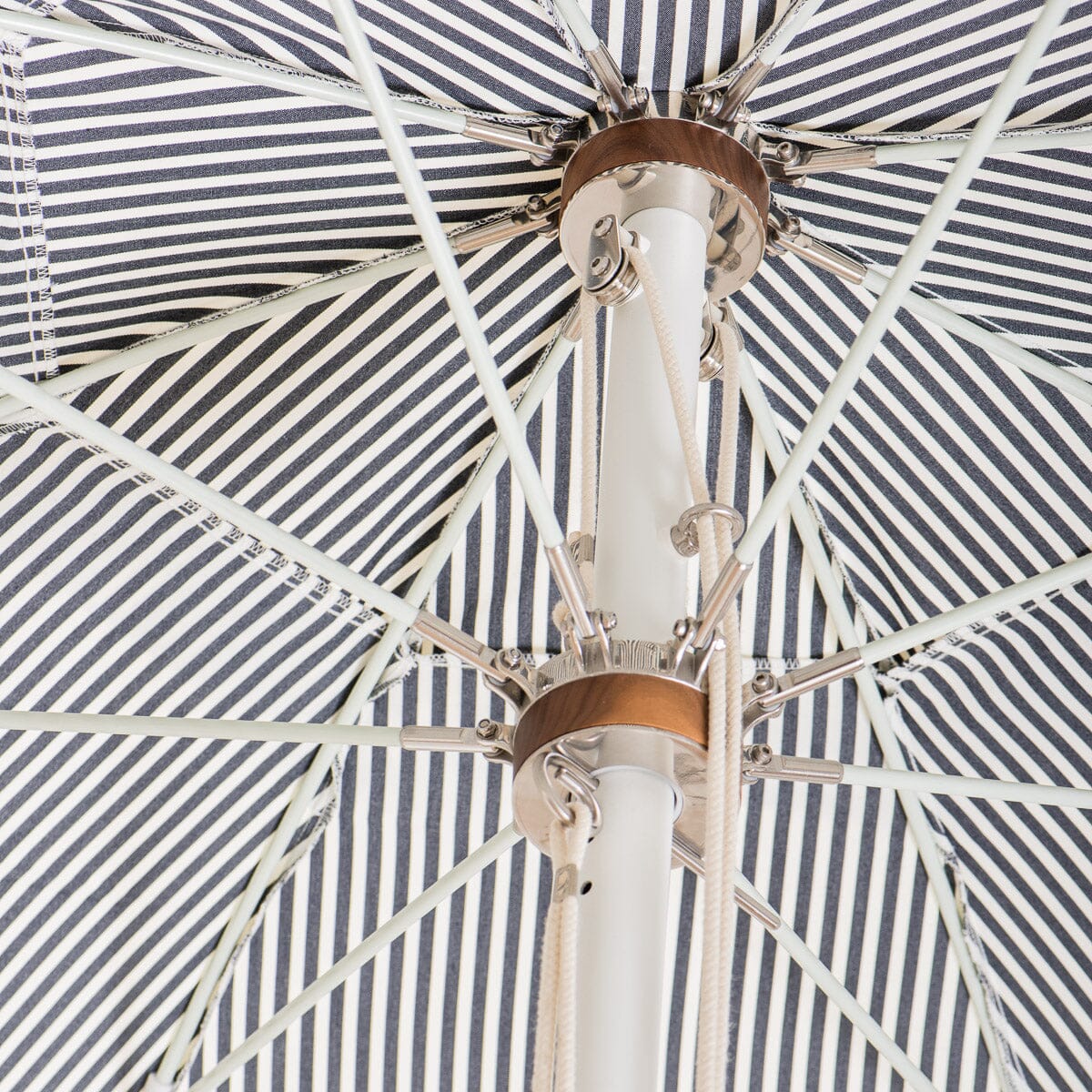 The Patio Umbrella - Lauren's Navy Stripe Outdoor Umbrellas