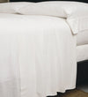 Bamboo Linen Sheet Set in White Bedding