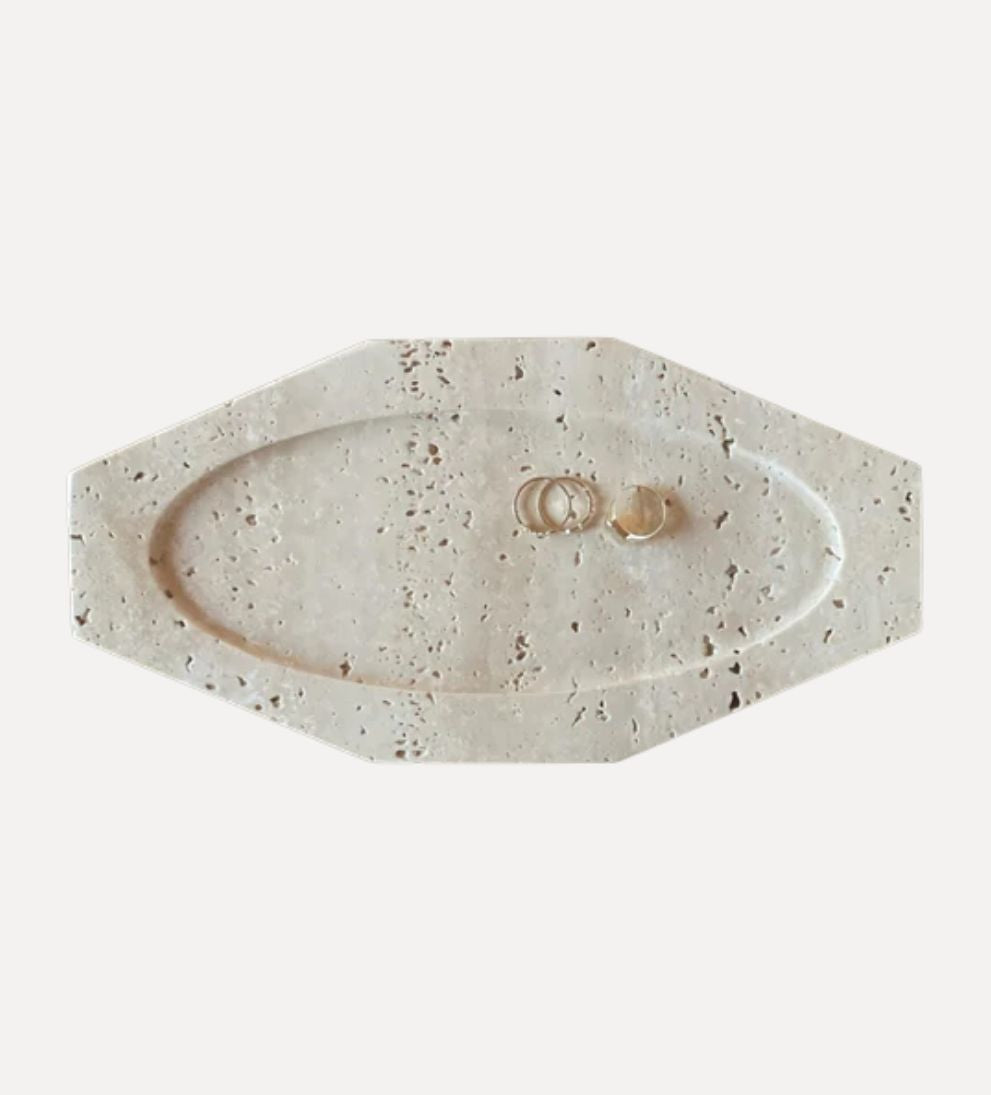 Bowen Travertine Tray Trays