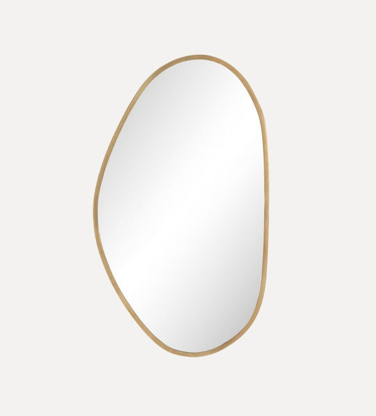 Brenna Mirror in Antique Brass Iron