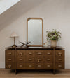 Cadiz Rib in Light Oak Wall Mirrors