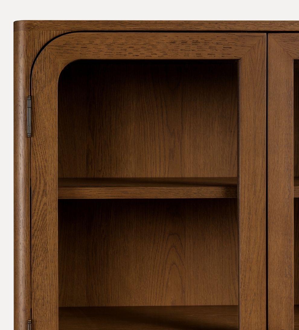 Newport Display Cabinet - Walnut Buffets & Sideboards