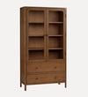 Newport Display Cabinet - Walnut Hutches