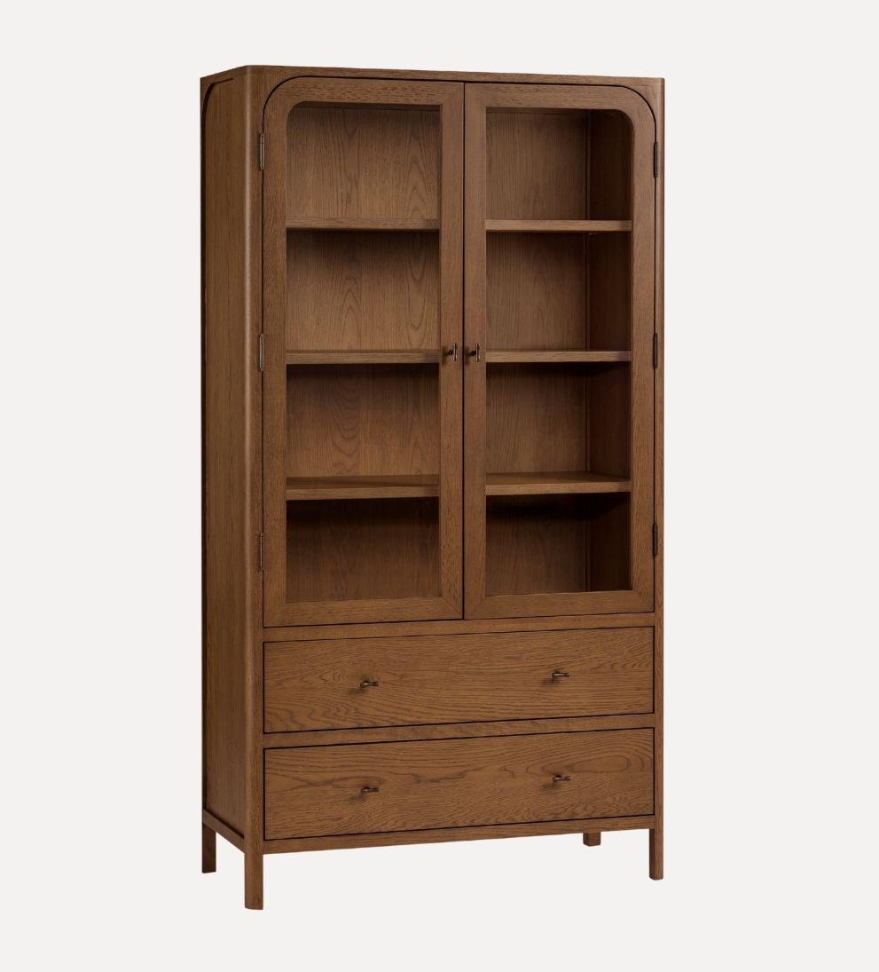 Newport Display Cabinet - Walnut Buffets & Sideboards