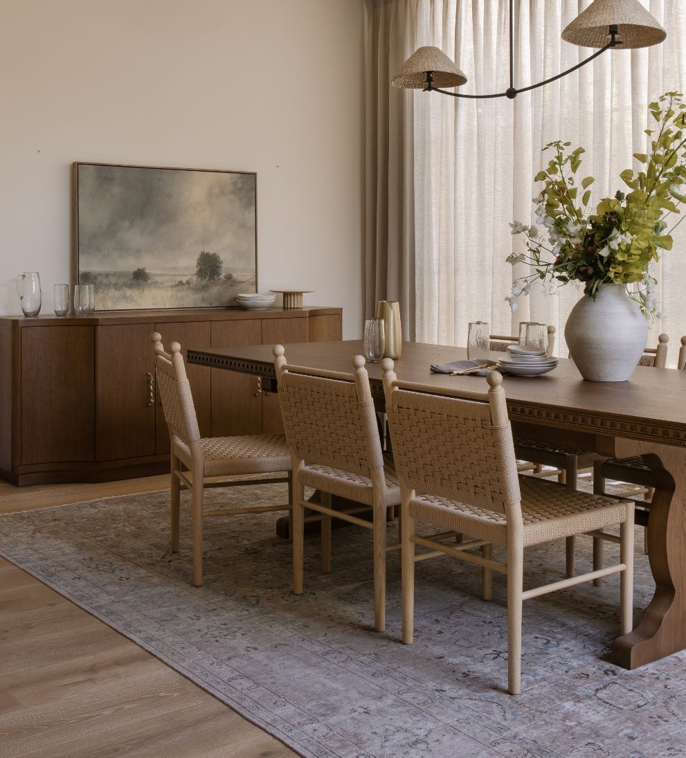 Casie Woven Oak Dining Chair Set of 2 Dining Chairs