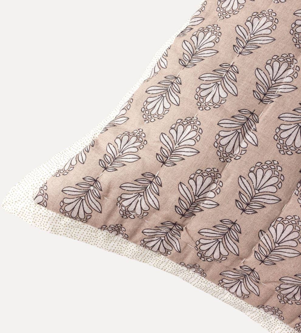 Charlotte Block Print Sham Set of 2 - Rosewater Pillows