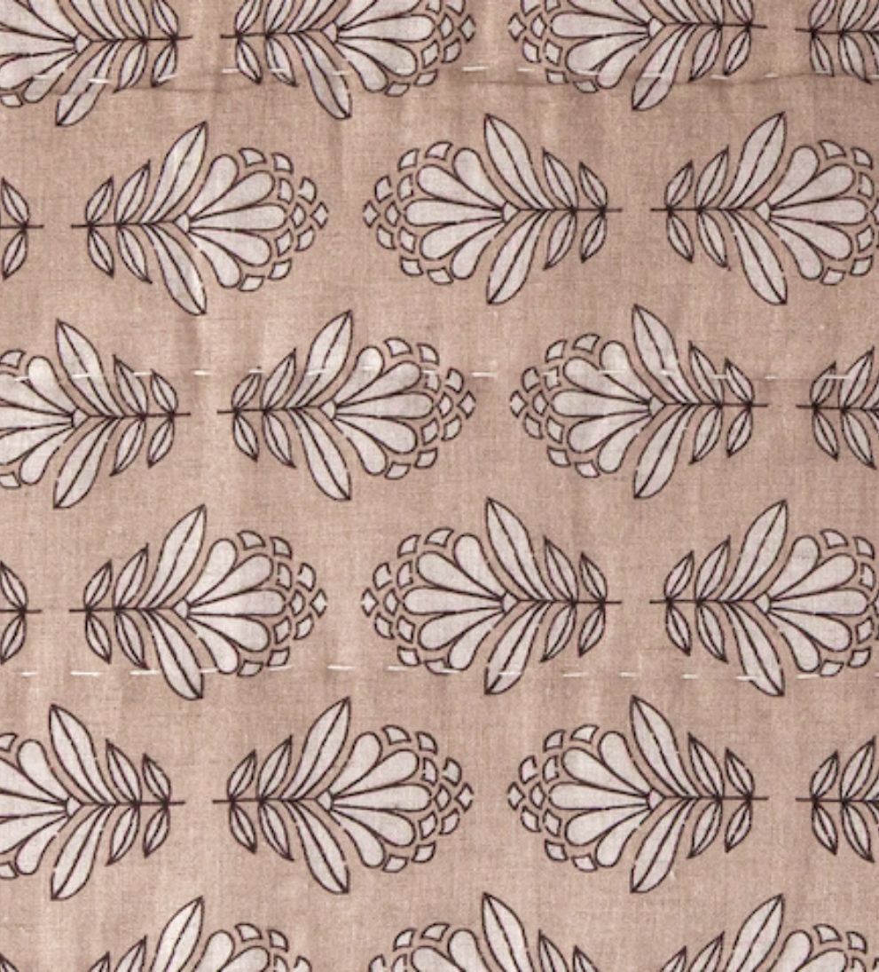 Charlotte Block Print Sham Set of 2 - Rosewater Pillows