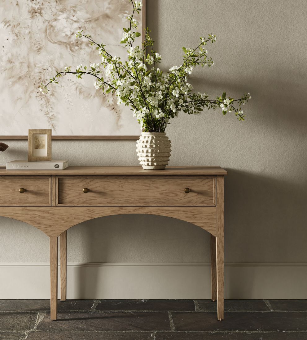 Cleo Console White Oak Consoles